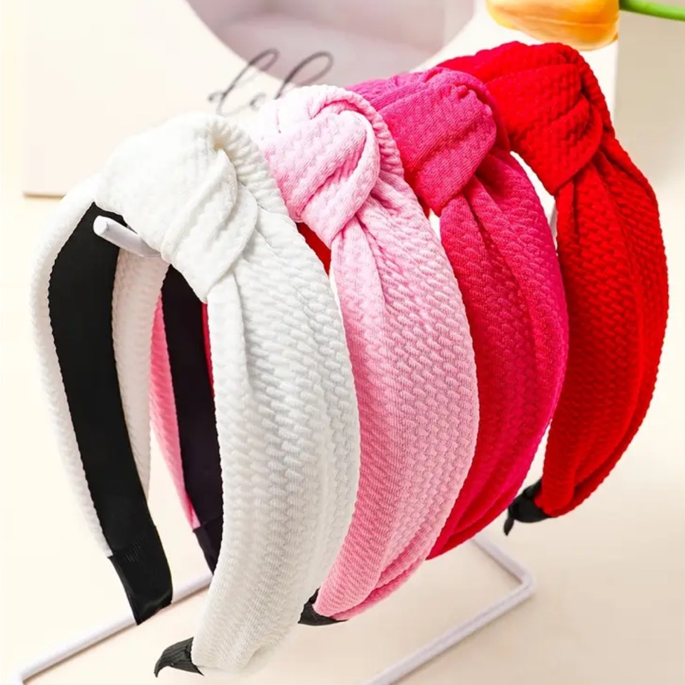 Solid Color Knotted Headbands ~ Set of 4